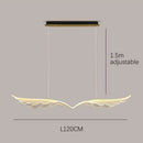 Gold Angel Wings Chandelier Modern Nordic LED Pendant Lighting for Dining Room Table by Ljojo