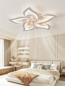 Ljojo LED Dimmable Ceiling Fan Light with Remote Control - Modern Home Decor