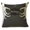 Black White Happy Halloween Trick Or Treat Pillowcase for Ljojo Décor