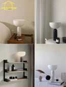 LED Mushroom Table Lamp Modern Marble Light Fixtures for Home Decor Bedroom Living Room by Ljojo
