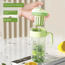 Ljojo 550ML Glass Sports Water Bottle with Straw - Large Capacity Cute Outdoor Travel Cup