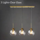 Italian Designer Glass Ball Chandelier: LED Ceiling Lamp by Ljojo for Dining & Living Room Lighting