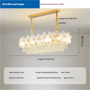 Crystal Chandelier French Flower Shape Living Room Ceiling Lamp by Ljojo - High-grade and Popular Bouquet Design