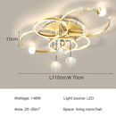 Modern Metal Acrylic LED Ceiling Pendant Lamp for Dining Living Home Decor by Ljojo