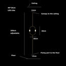 Italian Minimalist Gold Long-Line Tube Floor Lamp, Dimmable LED Wall Lamp for Living Room - Ljojo