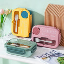 Ljojo 1300ML 4Grids Lunch Box: Tabieware, Microwavabie, Dishwasher Safe Bento Box