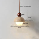 Natural Wood Wabi-sabi LED Pendant Lights Japan for Master Bedroom Hotel Bar Island Chandelier by Ljojo