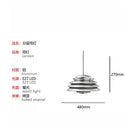 Industrial Pendant Light LED Metal Hanging Lamp for Home Living Room Bedroom Study by Ljojo