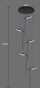 Italian Minimalist Headboard Pendant Lamp with Adjustable Multiple Headlights by Ljojo