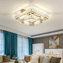 Ljojo Luxury Crystal Ceiling Chandelier, Dimmable LED Lights for Bedroom Decor