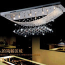 Ljojo Modern American K9 Crystal Chandelier for Continental Hotel Living Room - Nordic Style Rectangular Lighting