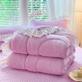 Ljojo Milk Fleece Winter Quilt: Thickened & Warm Comfortable Quilt Core