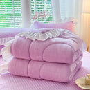 Ljojo Milk Fleece Winter Quilt: Thickened & Warm Comfortable Quilt Core