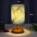 Ljojo LED Square Decoration Table Lamp Simple Chinese Style Dimmable Night Light EU Plug