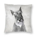 Ljojo Miniature Schnauzer Dog Cartoon Cushion Cover for Sofa - Puppy Lover's Nordic Pillow