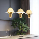 Nordic Golden Chandelier Metal Pendant Light Fixture by Ljojo