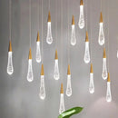 Modern Waterdrop Pendant Lamp LED Lighting Bedroom Living Room Dining Kitchen Stairwell Hanging Light by Ljojo