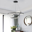 Ljojo LED Ring Pendant Chandeliers for Modern Dining Room Lighting