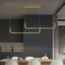 Modern Minimalist LED Pendant Lamps - Black Gold Dimmable Chandelier by Ljojo