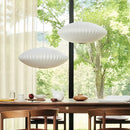 Denmark Designer Silk Pendant Lamp Minimalist Nordic Wabi Sabi for Hotel Restaurant by Ljojo.