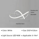 Ljojo LED Pendant Chandelier with Remote Control for Home Dining Kitchen Bar