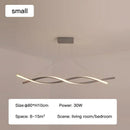 Ljojo Modern Led Pendant Lamp Dimmable Black Gold Chandelier for Dining Living Bedroom