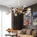 Ljojo Round Restaurant Glass LED Pendant Light | Luxury Industrial Home Decor Chandelier