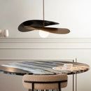 Ljojo Metal Hat Chandelier Glass Ball Pendant Light for Kitchen - Elegant Hanging Lamp