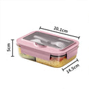 Ljojo Lunch Box Set: Leakproof, Microwave Safe, Divided, for Office Workers, Picnic, Camping