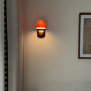 Ljojo Metal Glass Wall Light Dark Red for Home Decor