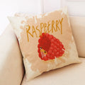 Fruit Girl Print Linen Pillowcase by Ljojo: Office Car Living Room Sofa Decor