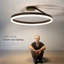 Modern Classic Round Ring LED Chandelier Dimmable Pendant Lamp for Bedroom by Ljojo
