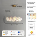 Ljojo Luxury Glass Crystal Chandelier for Living Room, Bedroom, and Study