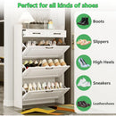 Ljojo™ Shoe Cabinet with 5 Flip and Storage Drawers for Organized Shoe Storage