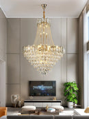Ljojo Luxe LED Crystal Chandelier for Elegant Living Room Lighting