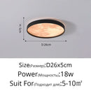 Ljojo Lunar LED Ceiling Light: Modern Circular Bedroom Lamp