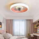 Ljojo 50CM Ceiling Fans Light: Bedroom Living Room Silent Fans Lighting Low Floor Fan Lamp