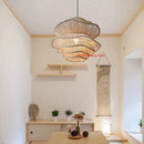 Bohemian Style Hand Woven Bamboo Pendant Light with Multi-layer Design by Ljojo