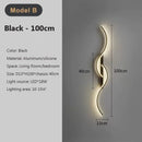 Ljojo LED Wall Light: Modern Long Strip for Bedroom and Living Room