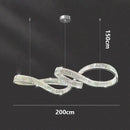 Nordic Luxury LED Crystal Chandelier Pendant Light for Home Decor by Ljojo