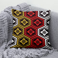 Ljojo Lucky Cat Mount Fuji Art Cushion Cover - Japanese Style Throw Pillow