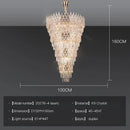 Crystal Villa Chandelier Long Stairway Light Luxury Modern Ljojo