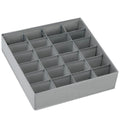 Ljojo™ 24-Compartment Fabric Storage Box: Foldable Stackable Organizer for Socks, Ties, Underwear
