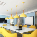 Modern Macaroon Chandelier: Aluminum Hanging Light for Home Office Decor by Ljojo