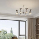 Modern Living Room Pendant Light Chandelier by Ljojo: Space Age Metallic Bedroom Study Luster