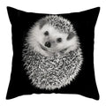 Hedgehog Print Pillow Cover for Home Sofa Decor 45X45cm - Ljojo