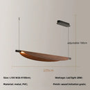 Nordic Wood Grain Leaves LED Pendant Light Chandelier by Ljojo - Wabi Sabi Restaurant Decor