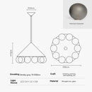 Luxurious Bubble Ball Art Living Room Pendant Light Fixture by Ljojo - High-End Designer Showcase