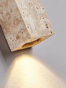 LED Strip Wall Lamp Yellow Hole Stone Bedroom Cream Style High-End Home Decoration Staircase Lighting - Ljojo