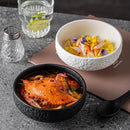 Ljojo Matte Ceramic Stone Patterned Soup Bowl Set for Molecular Cuisine Restaurant
